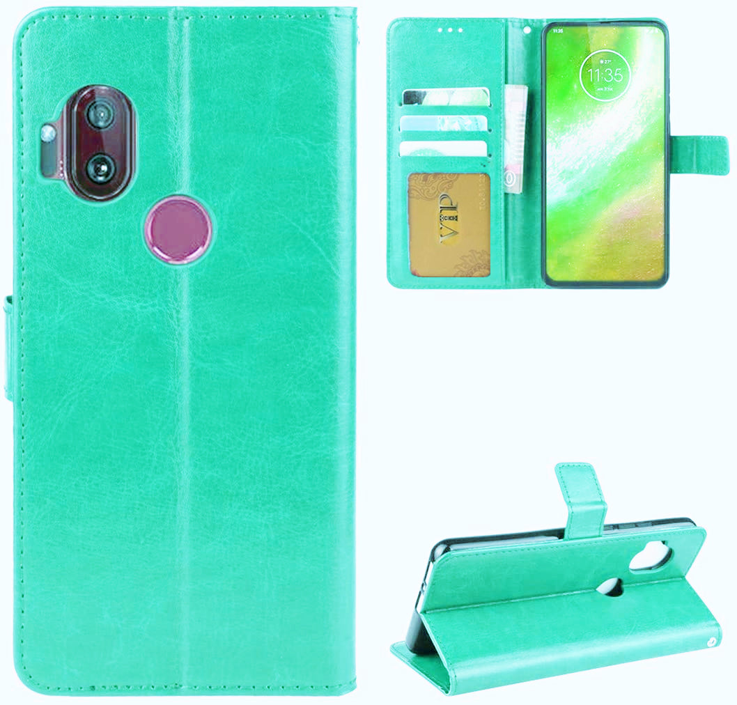 Leather Folio Wallet Case for Motorola Moto One Hyper Leather Folio Wallet Case for Motorola Moto One Hyper